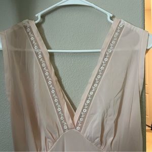 Light pink maxi slip dress